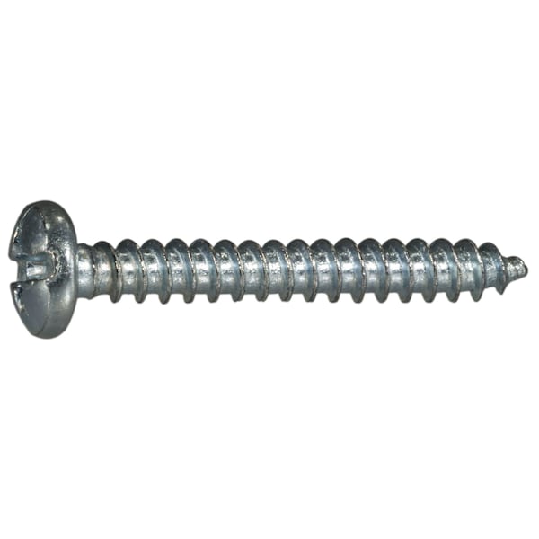 Midwest Fastener Sheet Metal Screw, #6 x 1 in, Zinc Plated Steel Pan Head Combination Phillips/Slotted Drive, 100 PK 03161 - main